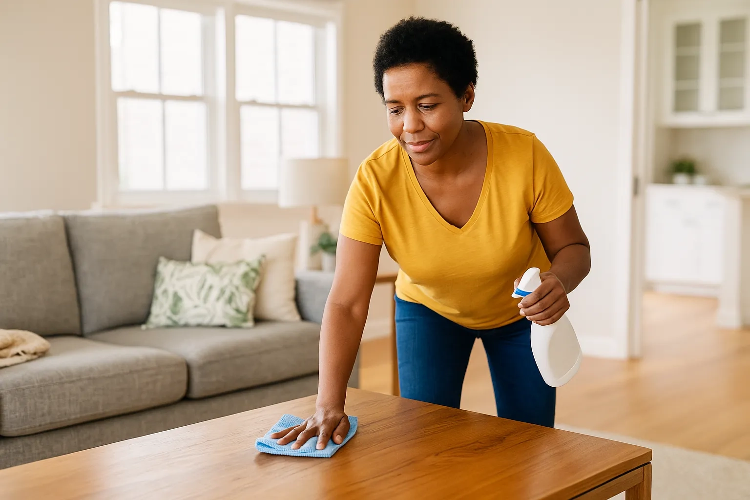 Como manter a casa limpa e pronta para receber visitas em 5 passos rápidos