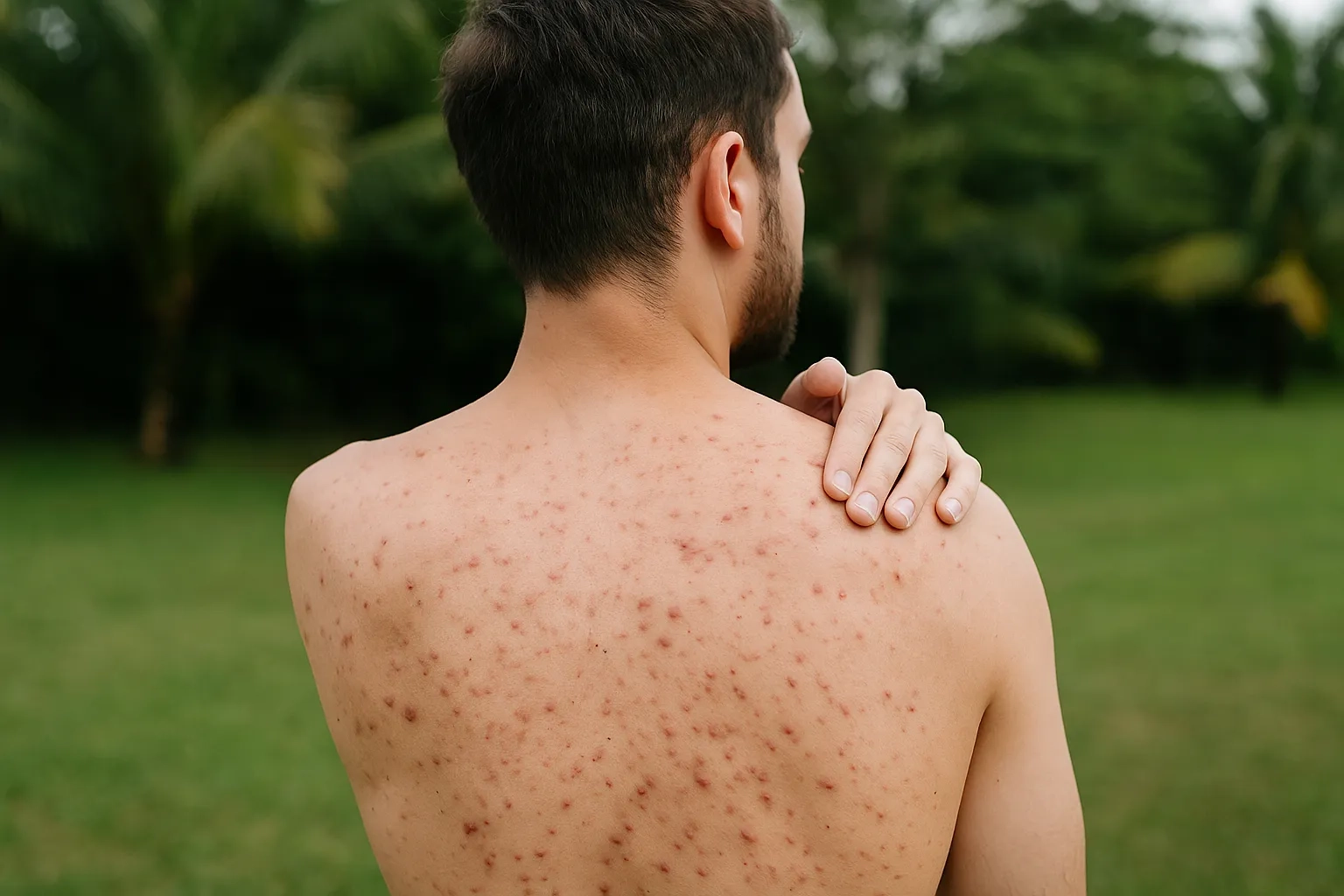 4 passos para clarear manchas de acne nas costas antes do verão