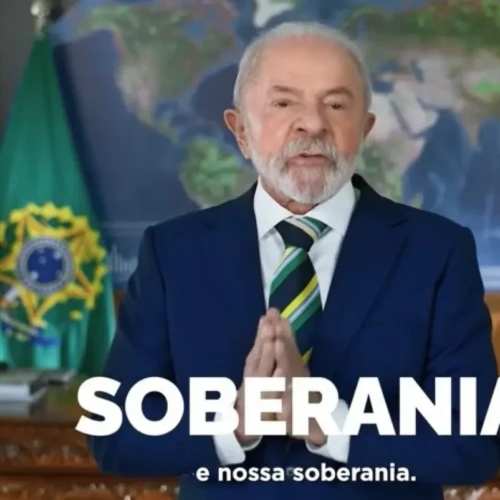 Pronunciamento de Lula no 7 de Setembro Foto reprodução de vídeo
