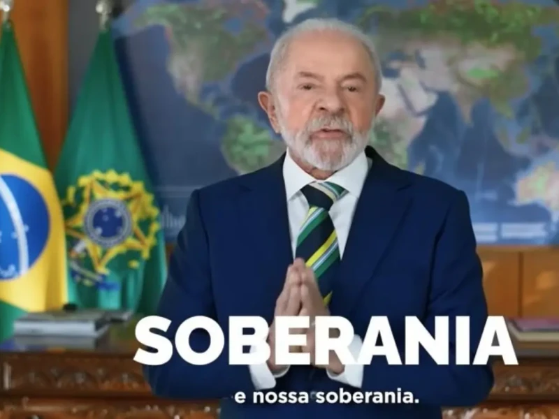 Pronunciamento de Lula no 7 de Setembro Foto reprodução de vídeo