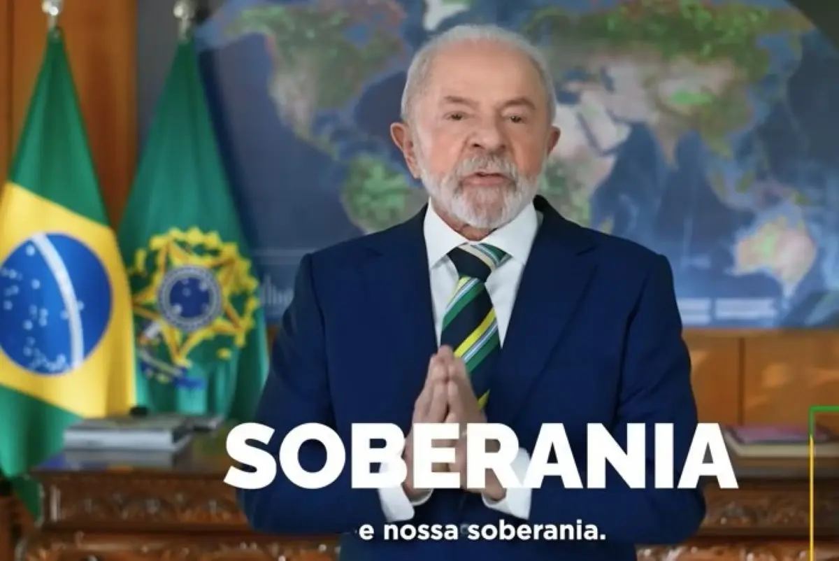 Pronunciamento de Lula no 7 de Setembro Foto reprodução de vídeo
