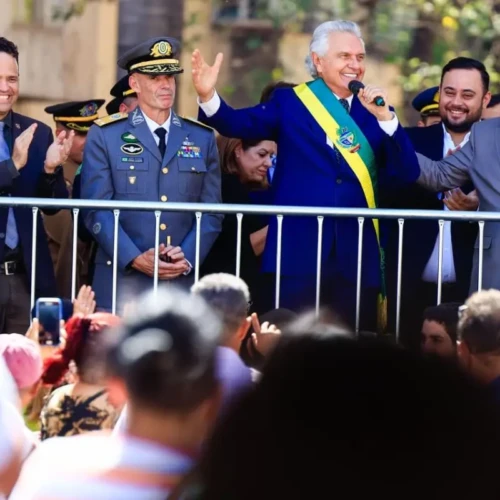 Caiado fez última participação como governador Fotos Secom Goiás