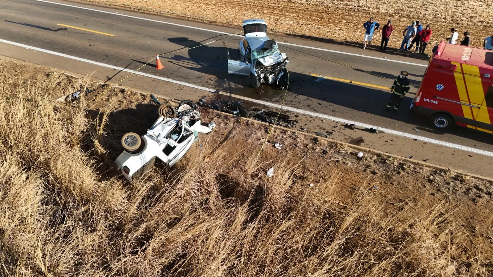 Acidente na GO-330 deixa três mortos e um ferido entre Vianópolis e Ponte Funda
