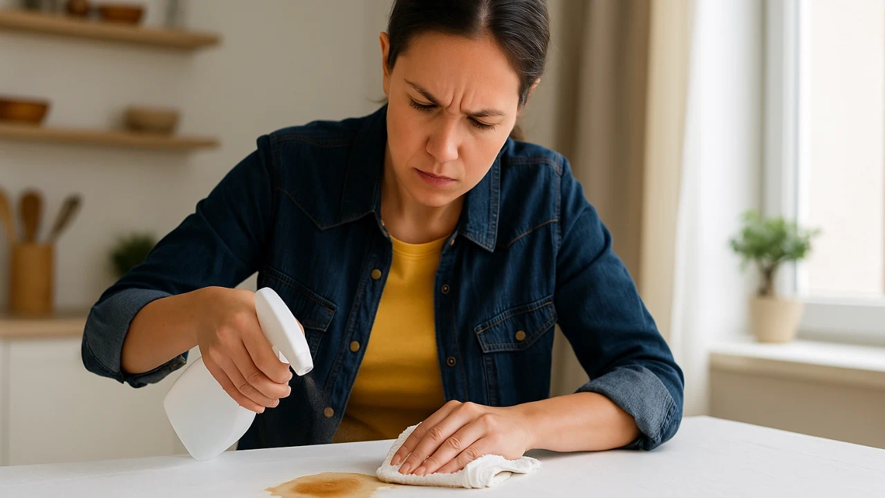 Cozinheiras estão tirando mancha de café da toalha em minutos com 6 truques infalíveis que ninguém ensina