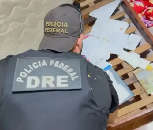 Operação foi em Aragarças, onde suspeito foi autuado Foto divulgação PF