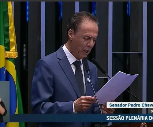 Senador Pedro Chaves foi um dos que se manifestou contra a PEC no Plenário do Senado - Foto reprodução