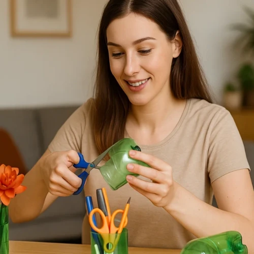 6 ideias criativas de artesanato DIY com garrafas PET que viram objetos decorativos úteis