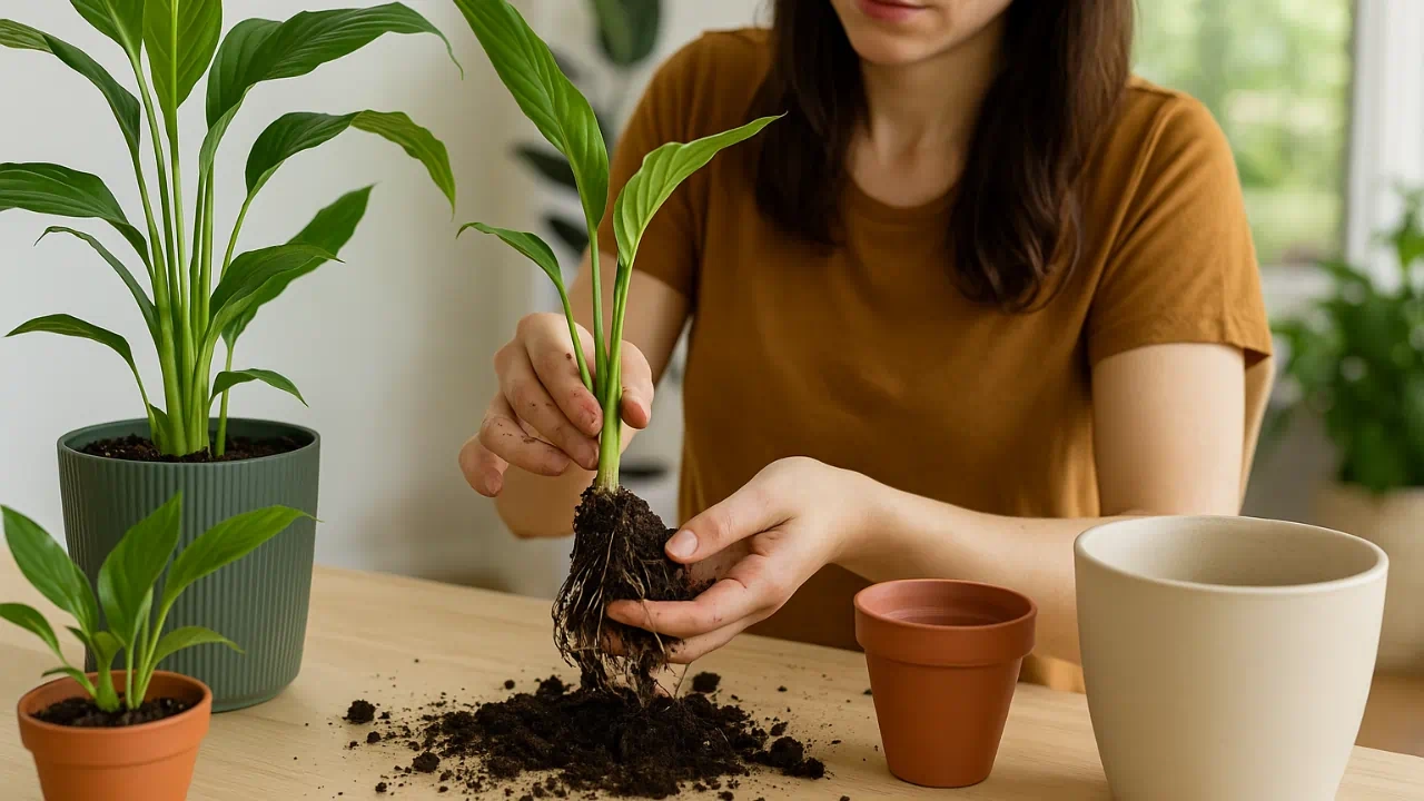 3 técnicas caseiras para multiplicar facilmente mudas de espatifilo gigante