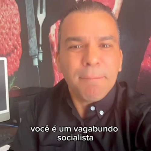 Empresário manteve vído com xingamento a deputado que denunciou frigorífico Foto reprodução redes sociais