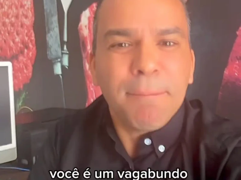 Empresário manteve vído com xingamento a deputado que denunciou frigorífico Foto reprodução redes sociais