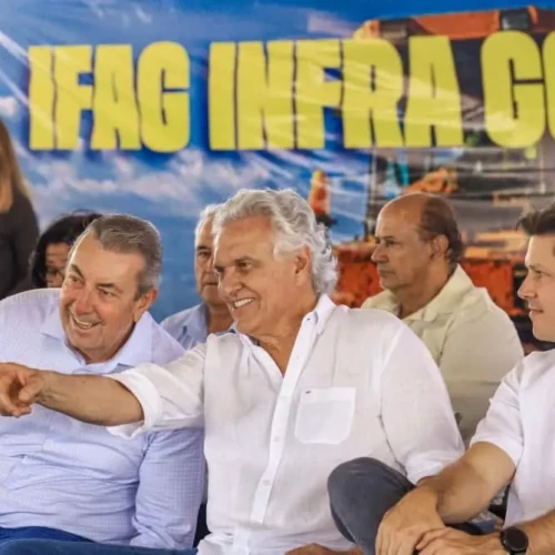 Obras em Goiás - Caiado e Daniel Vilela - Foto - Wesley Costa