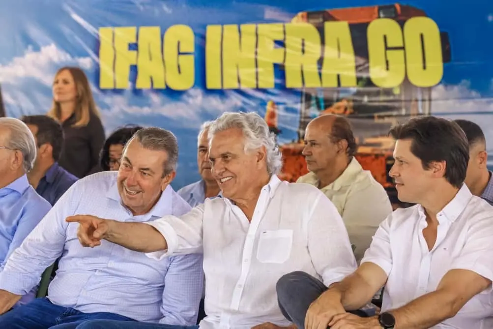 Obras em Goiás - Caiado e Daniel Vilela - Foto - Wesley Costa