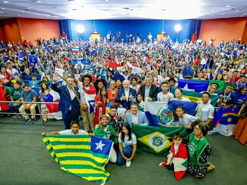 Lula e ministros abriram conferência juvenil em Luziânia nesta quarta Foto Ricardo Stuckert PR