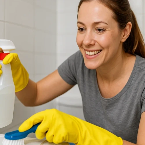 Descubra como a água oxigenada limpa rejuntes e elimina o mofo do banheiro em minutos