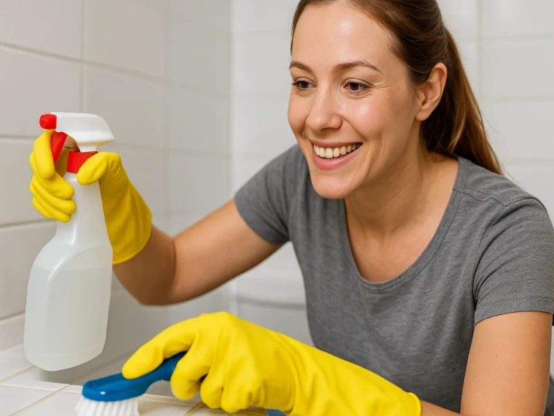 Descubra como a água oxigenada limpa rejuntes e elimina o mofo do banheiro em minutos