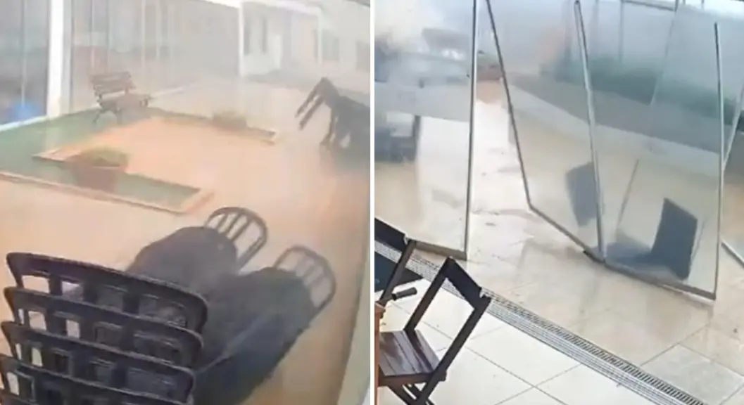 temporal destroi salao de festas de condominio em goiania_reproduçao_tv anhanguera