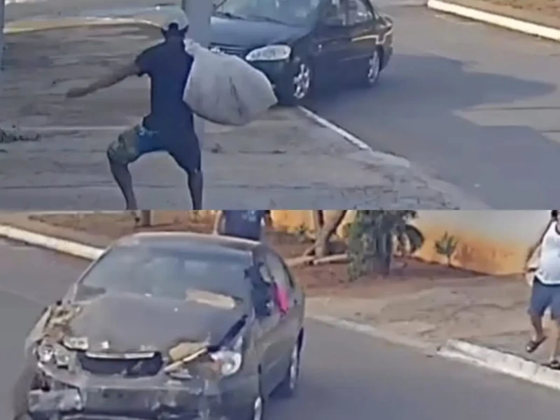 Acidente impressonante no Jardim Europa Foto reprodução redes sociais