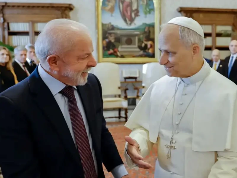 Lula se encontra com Papa Leão XIV no Vaticano - Foto Ricardo Stuckert PR
