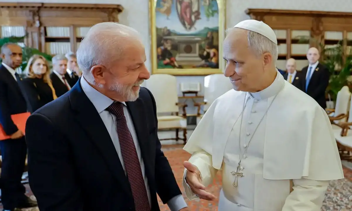 Lula se encontra com Papa Leão XIV no Vaticano - Foto Ricardo Stuckert PR