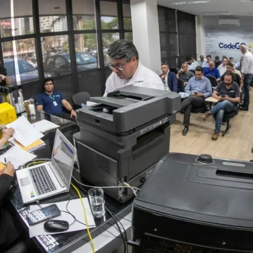 Atendimento dos interessados em área no Dianot Foto divulgação Codego