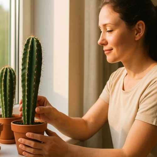 Os cactos crescem mais bonitos quando recebem este tipo de luz natural