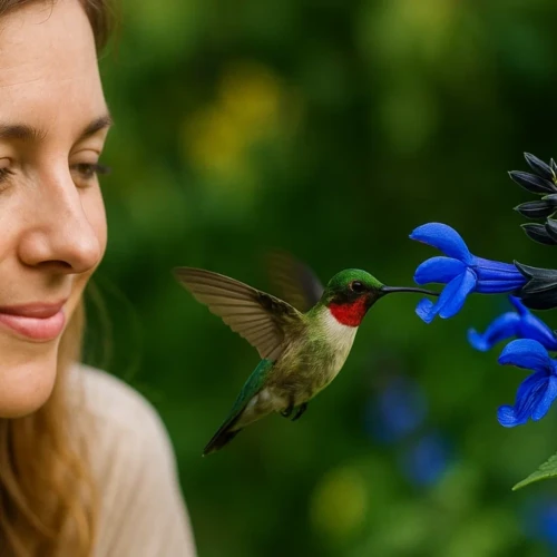 5 motivos para plantar a flor azul que encanta passarinhos