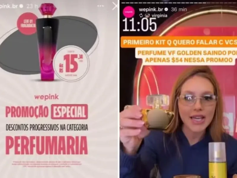 Publicações de Virginia Fonseca com descontos em perfumes da WePink motivam nova manifestação do MP-GO.