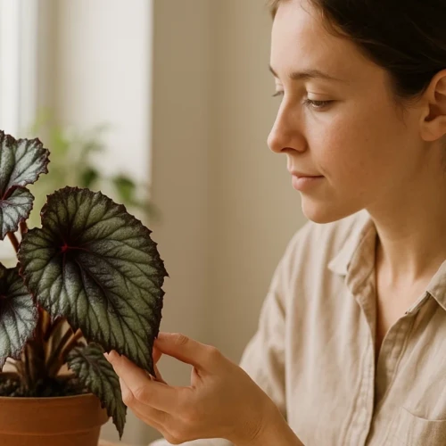 4 segredos para manter o tom metálico das folhas da begônia rex impecável