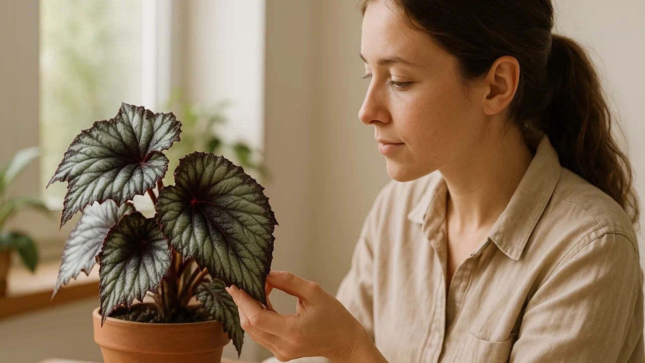 4 segredos para manter o tom metálico das folhas da begônia rex impecável