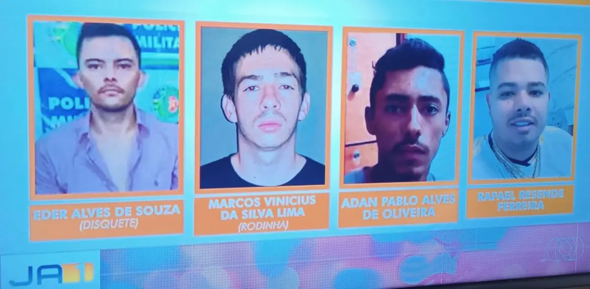 Caiado confirmou as mortes no Rio de Janeiro - Fotomontagem reprodução Tv Anhanguera