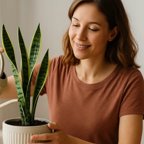 Truque para deixar a sansevieria crescer rápido e purificar o ar