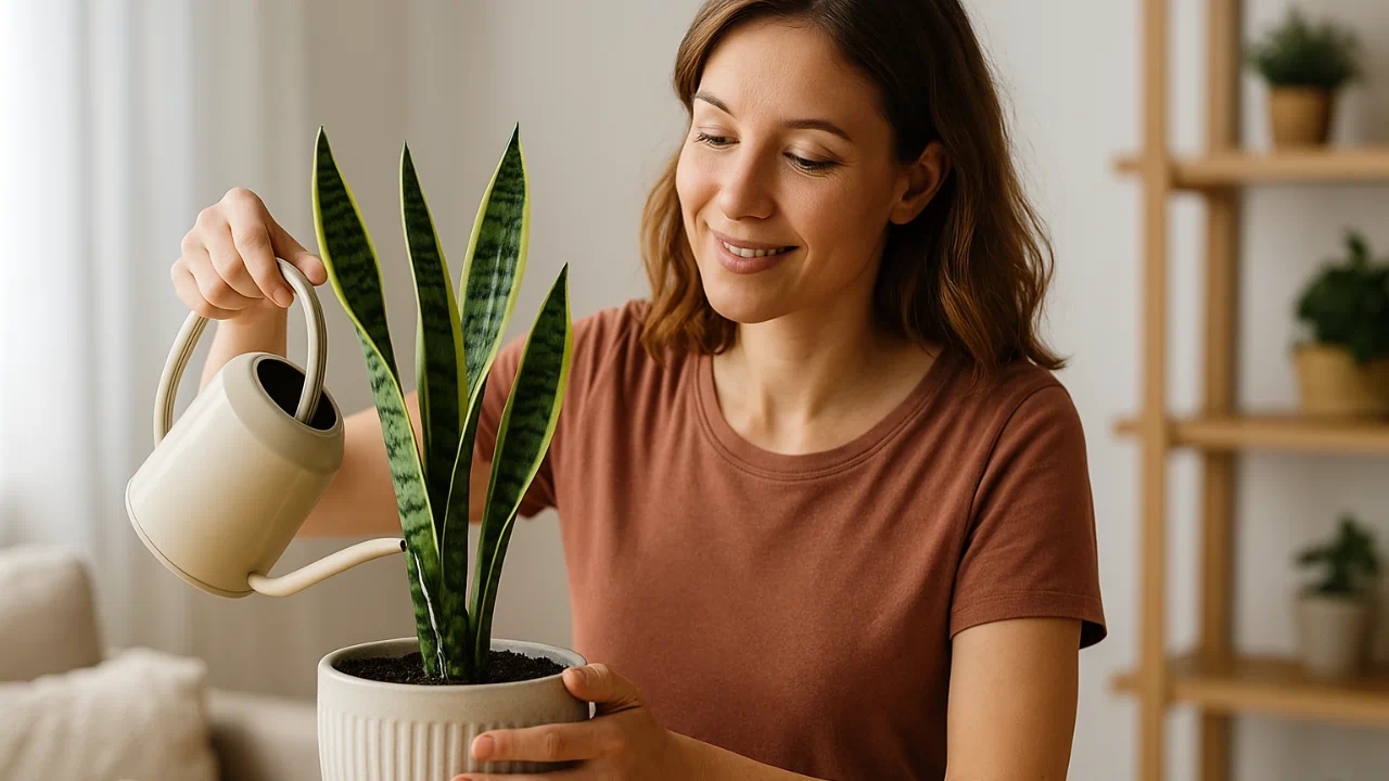 Truque para deixar a sansevieria crescer rápido e purificar o ar