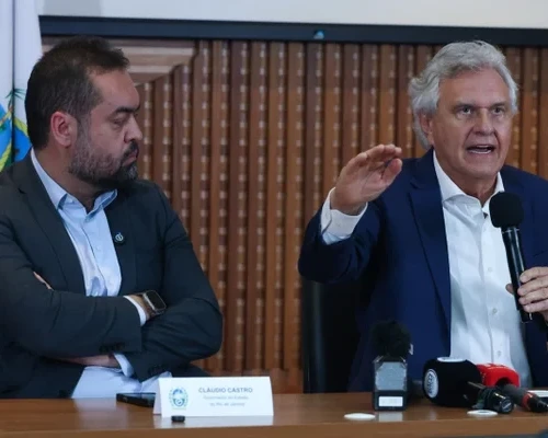 Caiado critica PEC da Segurança em lançamento de consórcio de governadores e fala em “intervenção”