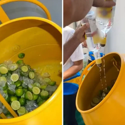 Maior caipirinha será produzida usando betoneira Fotomontagem divulgação prefeitura de Anhanguera reprodução portal g1