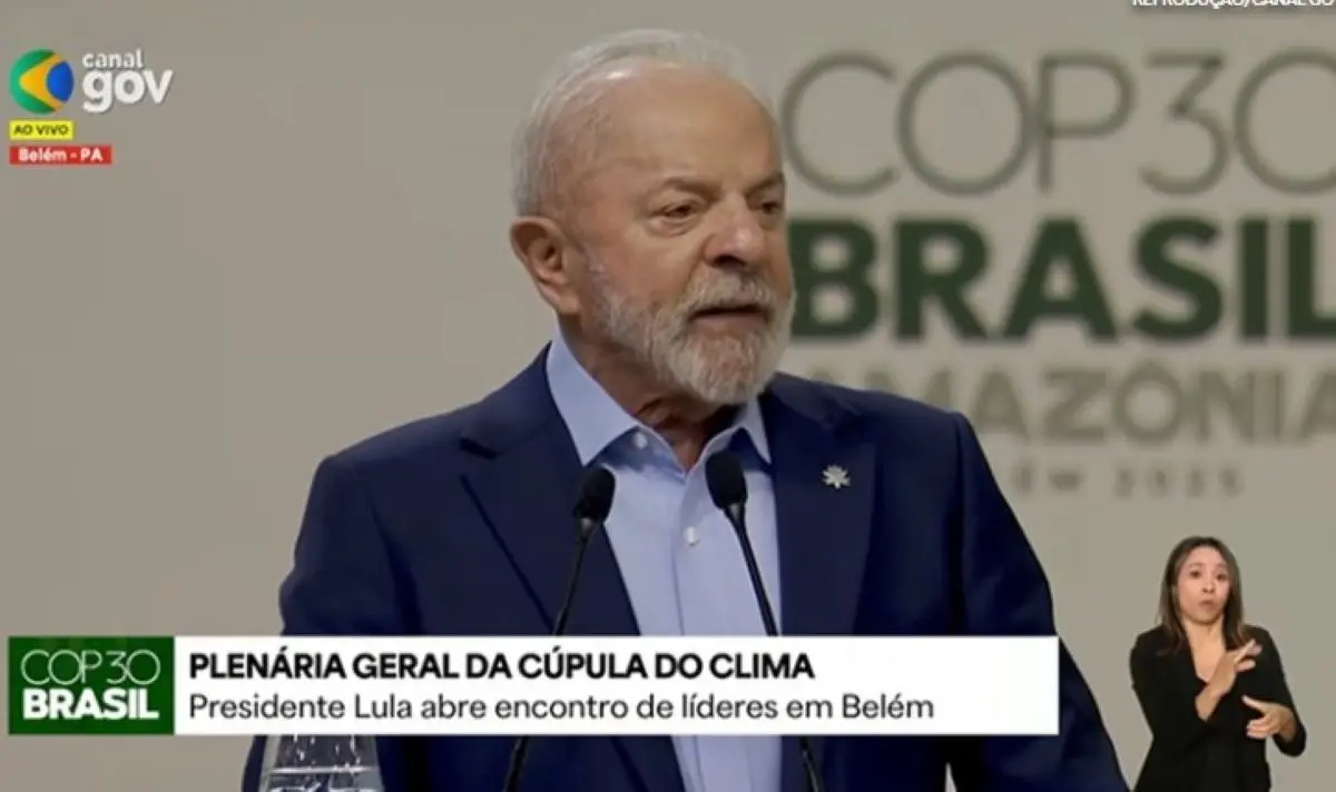 Lula abre Cúpula do Clima que antece COP 30 Foto reprodução