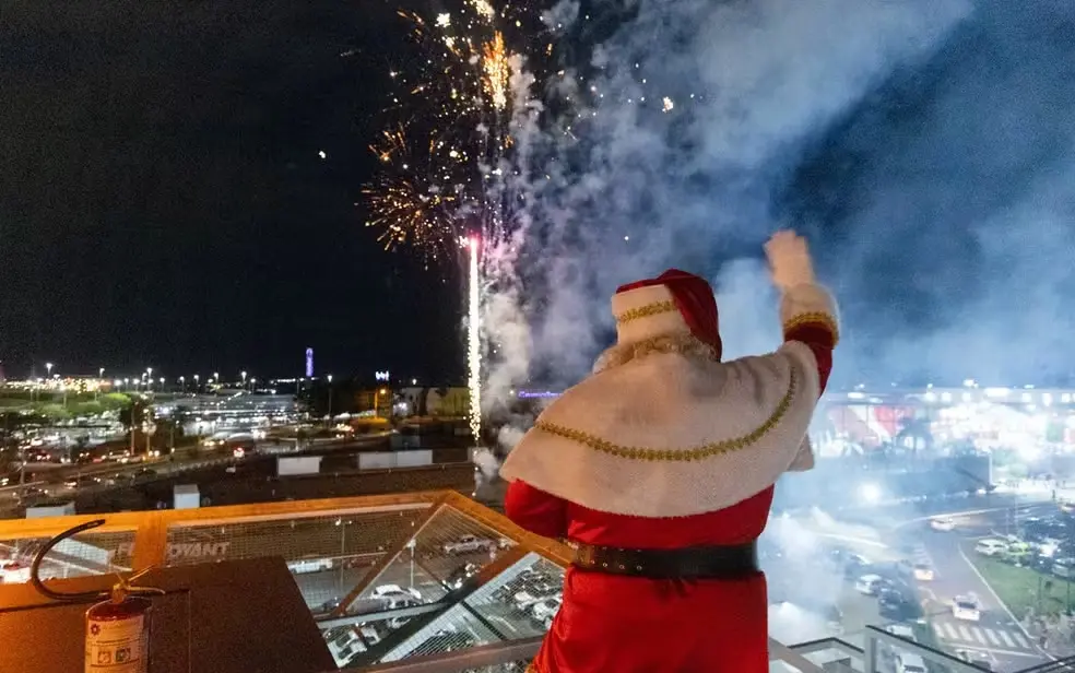 Confira as datas de chegada do Papai Noel nos shoppings de Goiânia e Aparecida