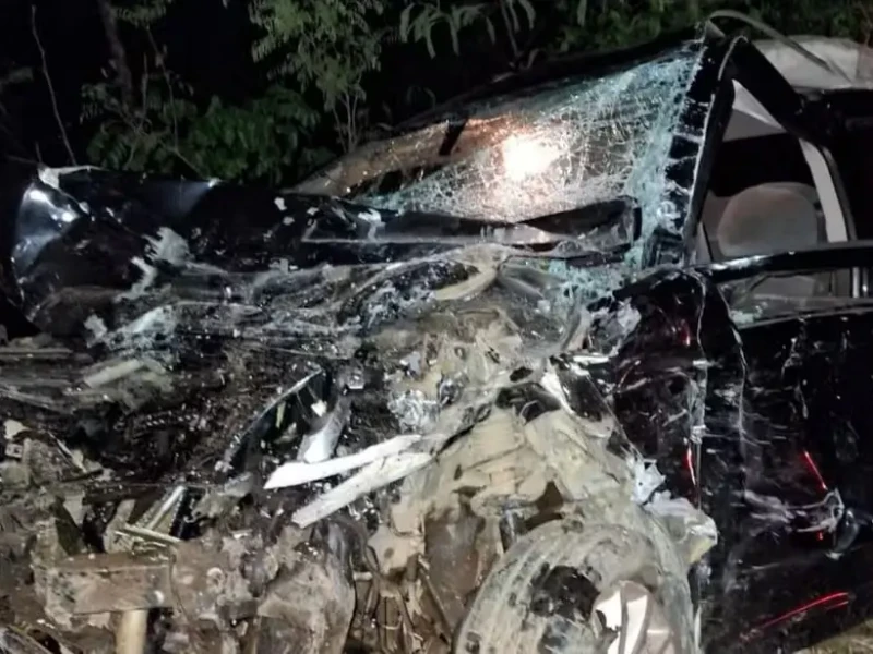 Cinco pessoas da mesma família morrem em colisão na GO-230, em Padre Bernardo