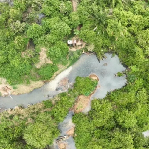 Foto registrada por agentes da Semad do Córrego Sussuapara.
