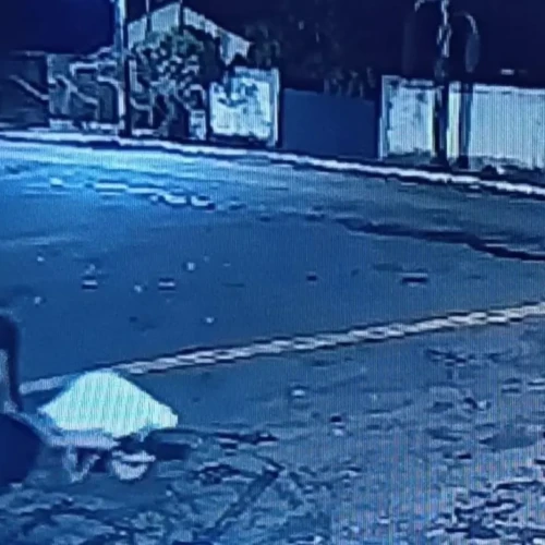 Corpo do idoso foi levado por um dos suspeitos dentro de um carrinho de mão - Foto reprodução de vídeo Tv Anhanguera