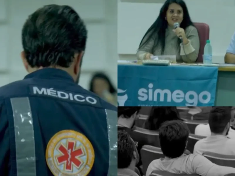 Assembleia dos médicos debateu reação ao edital Fotomontagem redes sociais