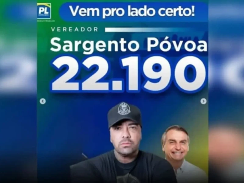 Preso na operação, militar tentou se eleger em 2024 - Foto reprodução redes sociais