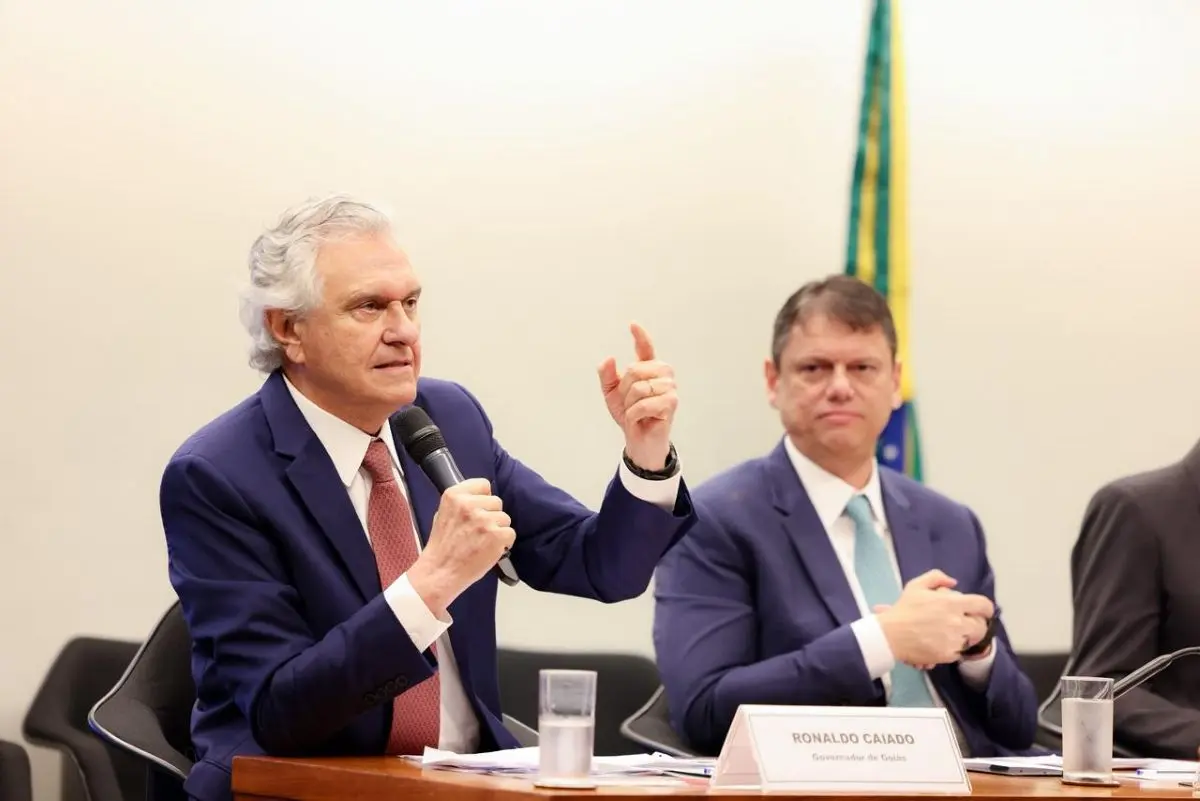 Ronaldo Caiado reiterou as crtíticas à PEC da Segurança na audiência - Fotos Júnior Guimarães