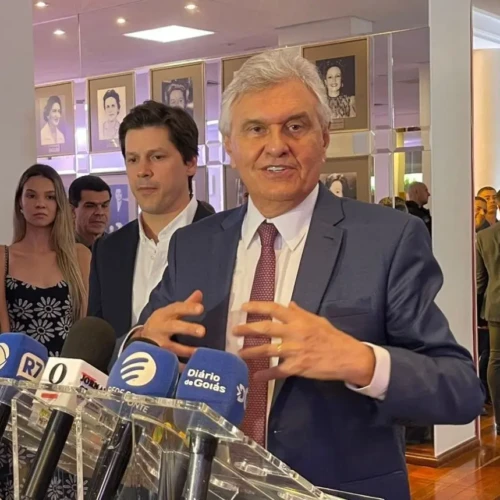 Caiado analisa cenário com confirmação de Flávio Bolsonaro como sendo positivo Foto divulgação