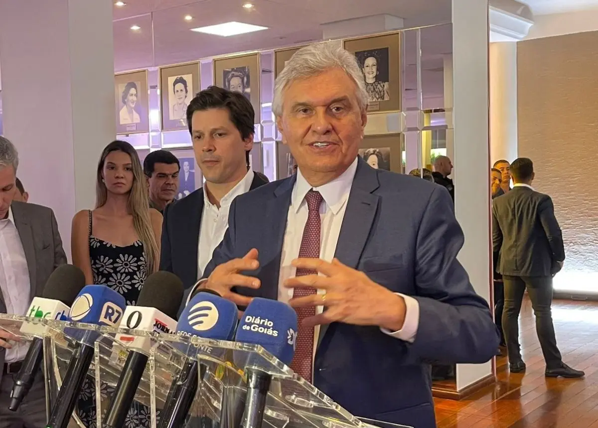 Caiado analisa cenário com confirmação de Flávio Bolsonaro como sendo positivo Foto divulgação