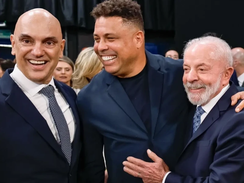 Corintianos Moraes, Fenômeno e Lula - Foto Ricardo Stuckert PR