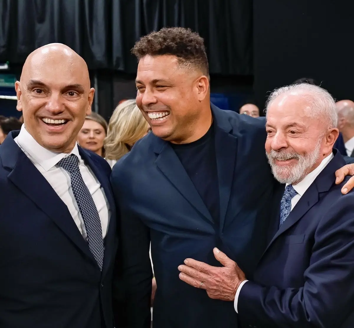 Corintianos Moraes, Fenômeno e Lula - Foto Ricardo Stuckert PR