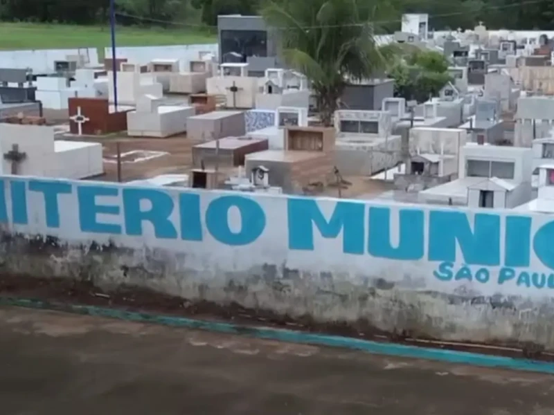 Prefeitura informa que cemitério de Araguapaz stá praticamente lotado - Foto reprodução redes sociais