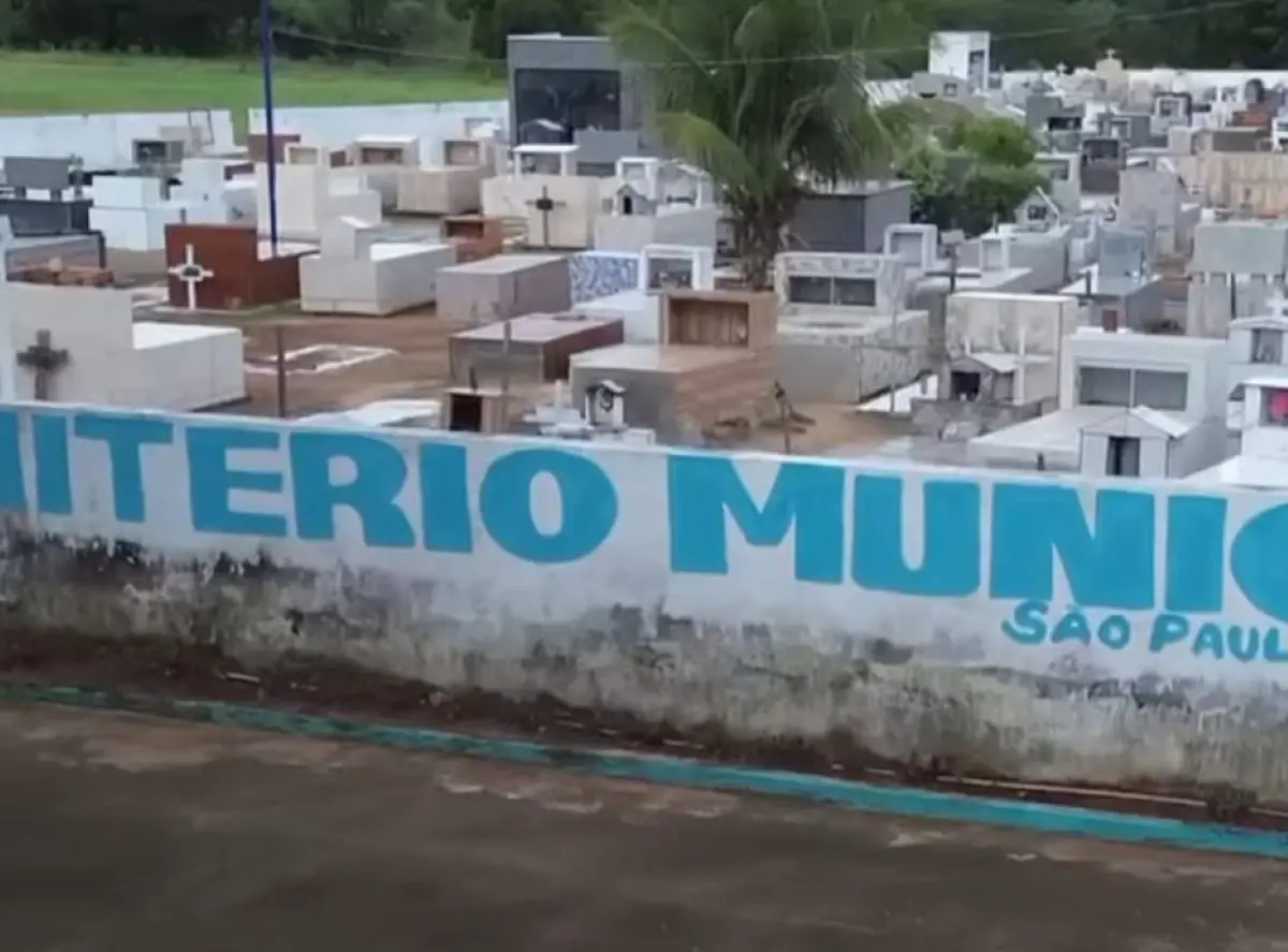 Prefeitura informa que cemitério de Araguapaz stá praticamente lotado - Foto reprodução redes sociais
