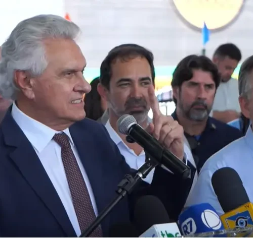 Caiado e Sandro Mabel