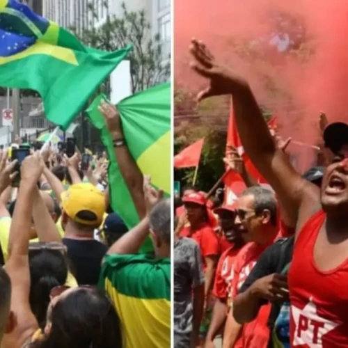 Datafolha avaliou escala ideológica de bolsonaristas e petistas Fotomontagem Agência Brasil